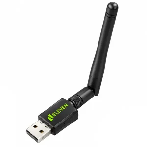 کارت شبکه بی‌سیم USB ایلون D18 با سرعت 300Mbps و آنتن خارجی