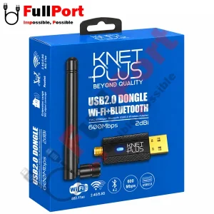 کارت شبکه بی‌سیم USB دو بانده کی‌نت پلاس مدل KP-DUWB6002DB با سرعت 600Mbps