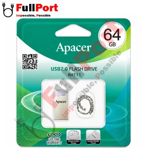 فلش اپیسر مدل AH111 AP64GAH111CR-1 USB2.0 با ظرفیت 64 گیگابایت