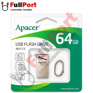 فلش اپیسر مدل AH112 AP64GAH112R-1 USB2.0 با ظرفیت 64 گیگابایت
