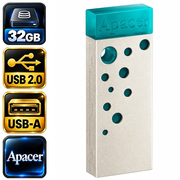 فلش مموری اپیسر Apacer AH11J با بدنه فلزی و رابط USB 2.0