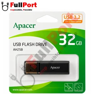فلش اپیسر مدل AH25B AP32GAH25BB-1 USB3.2 با ظرفیت 32 گیگابایت