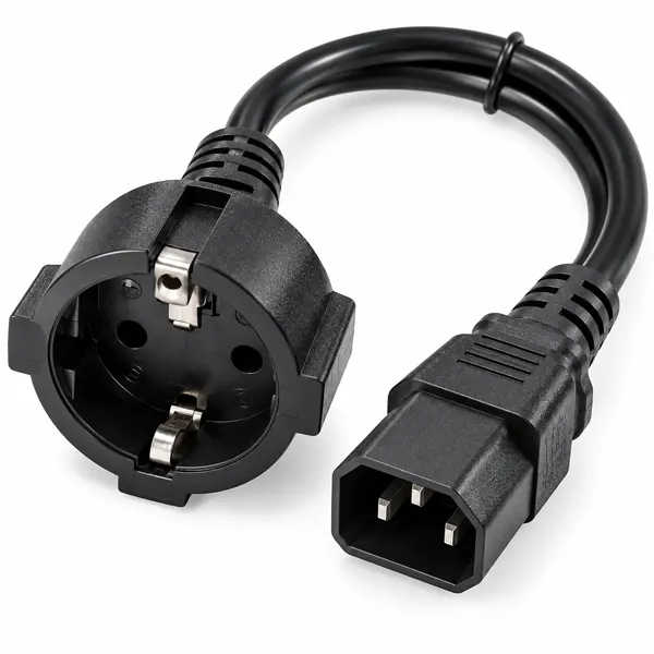 کابل برق BAFO با سوکت مادگی EU Schuko و کانکتور نر IEC C14